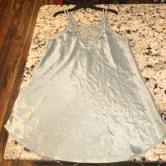 Slip Lingerie Lace Satin Dress VTG 80s/90 L - Picture 2 of 6